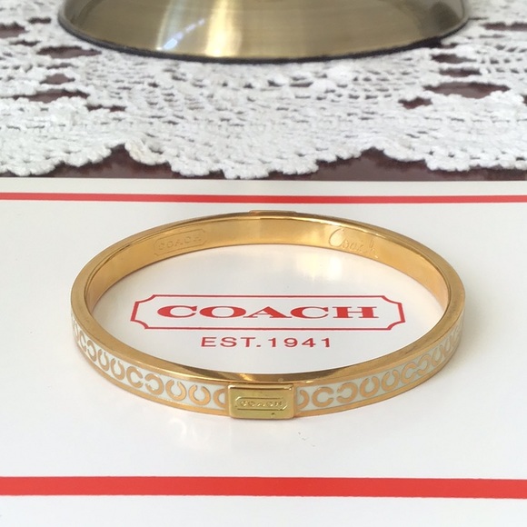 Coach Jewelry - Coach signature bangle bracelet